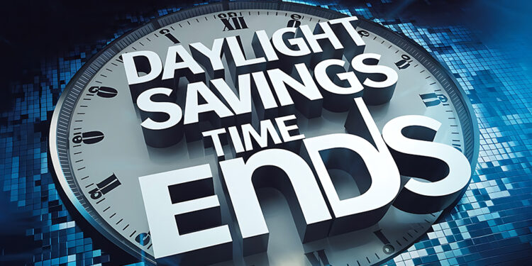 11월 3일 일요일 서머타임 종료, 시계 한 시간 뒤로